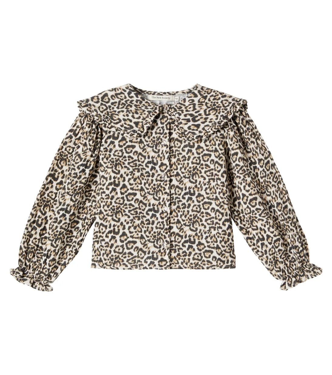 The New Society - Nelia leopard-print cotton blouse