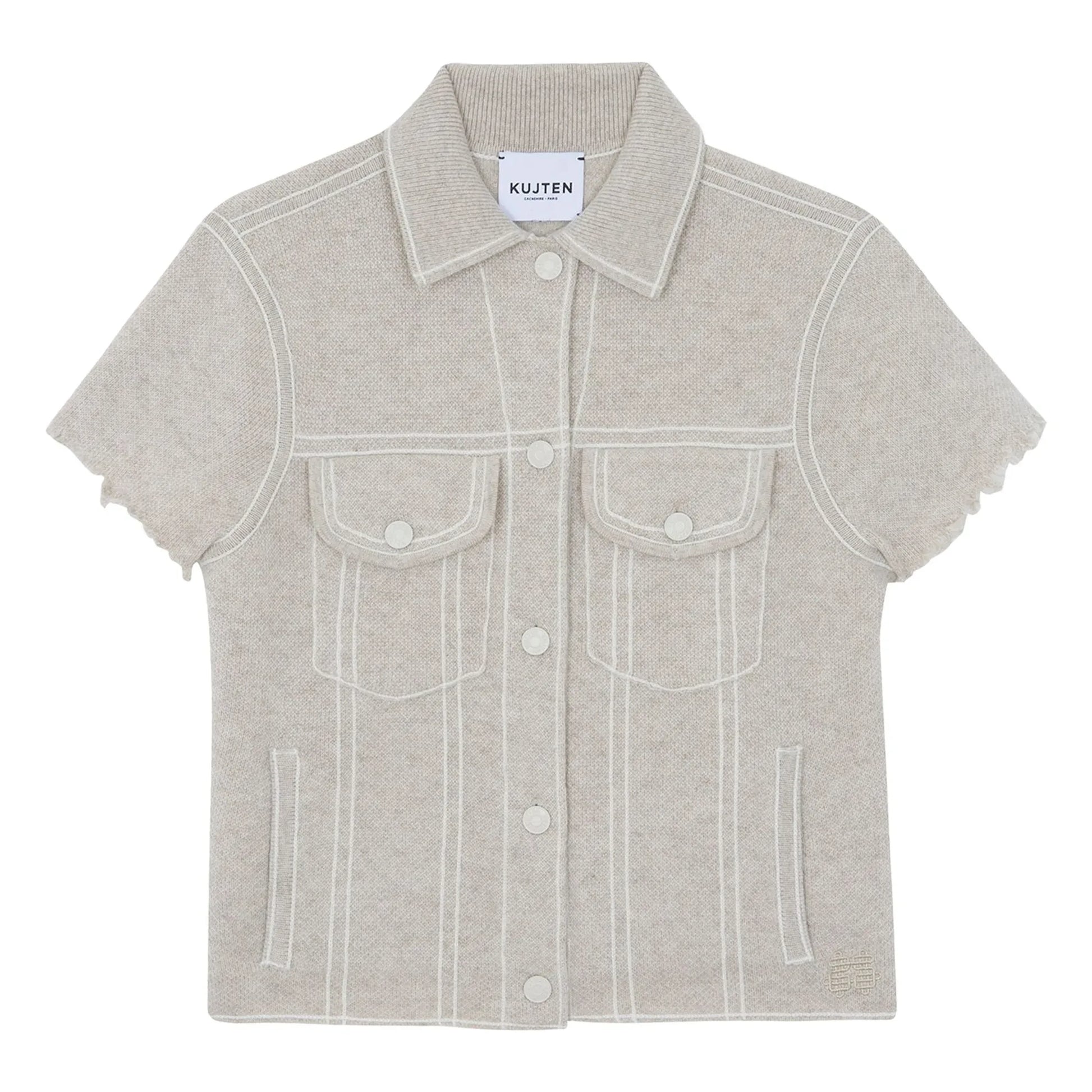 Kujten - Jessinda Cashmere Jacket | Oatmeal