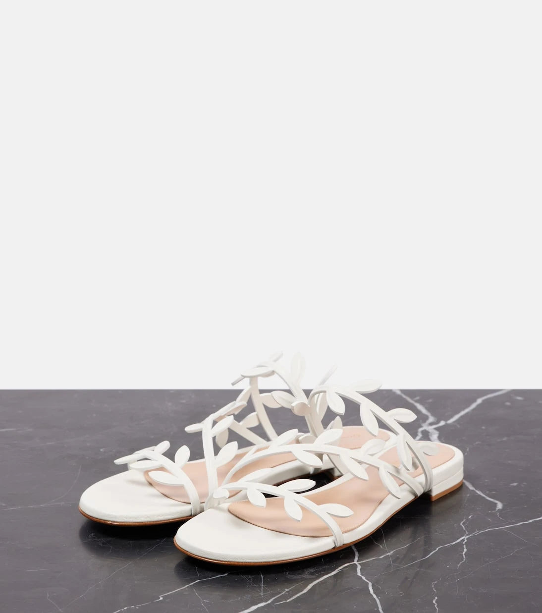 Gianvito Rossi - Flavia leather slides