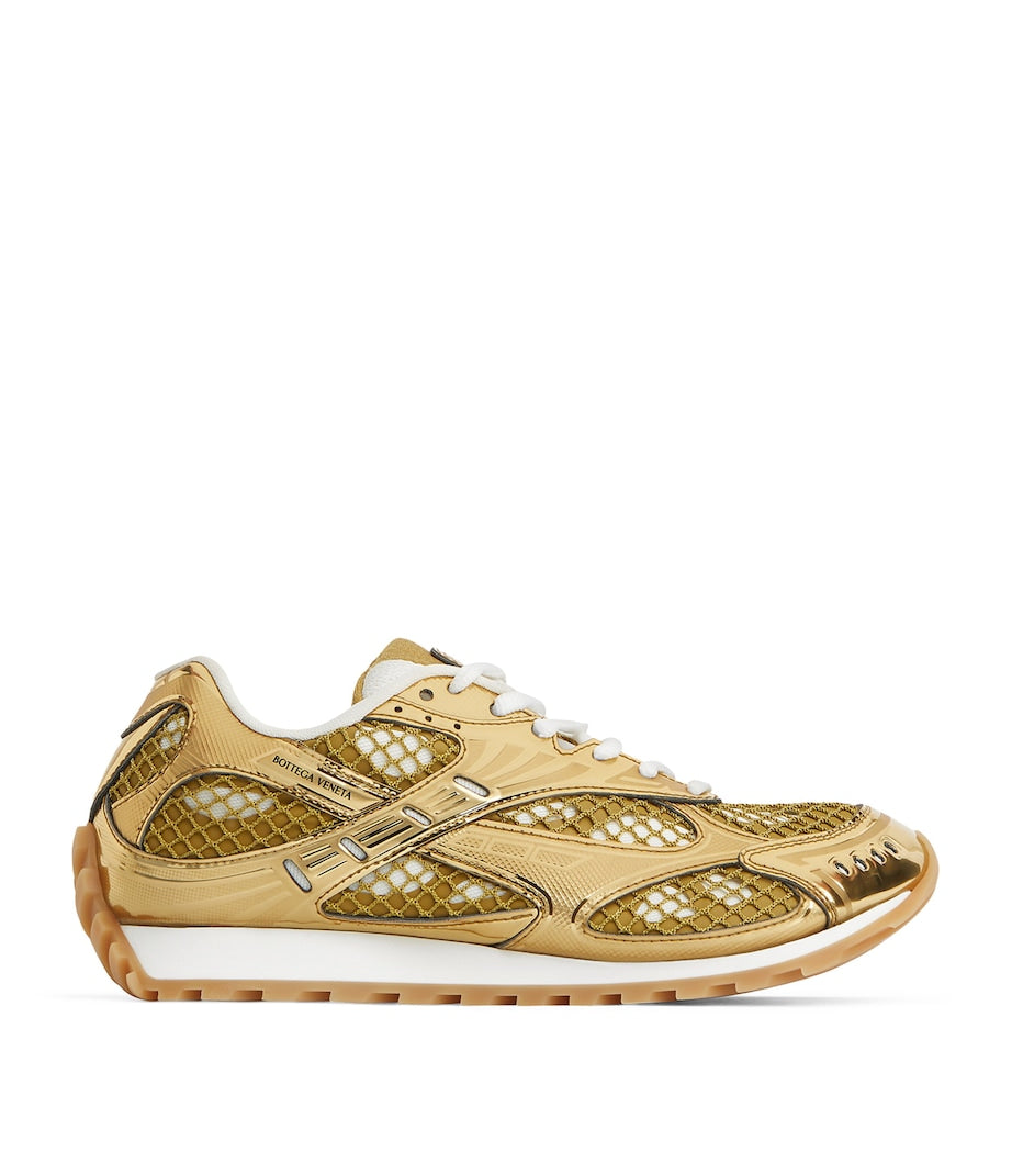 Bottega Veneta Yellow Low-Top Orbit Sneakers