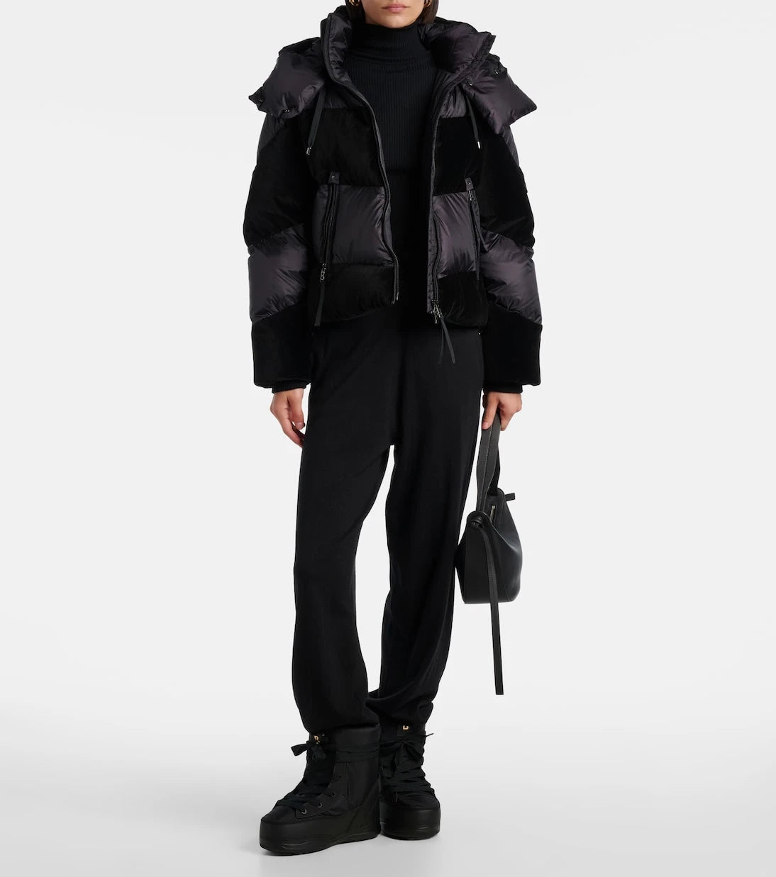 Bogner - Cathy velvet-trimmed down jacket