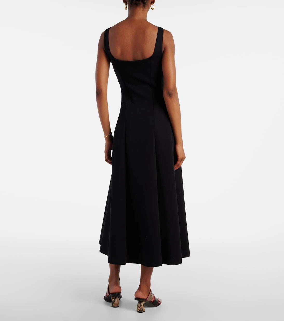 'S Max Mara - Platani pleated cotton-blend midi dress