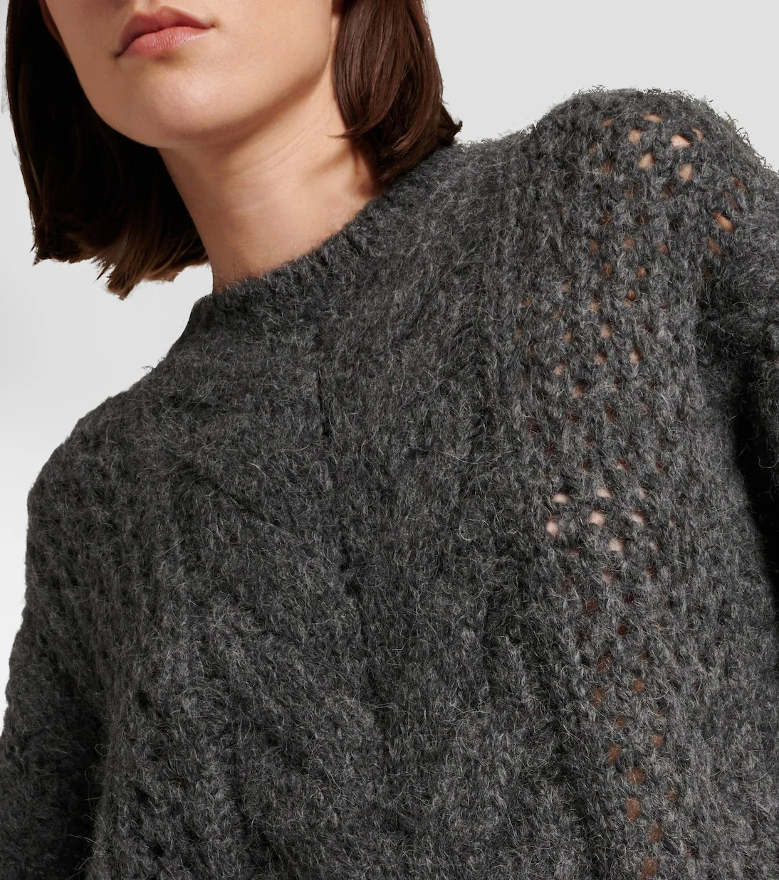 Brunello Cucinelli - Cable-knit alpaca-blend sweater