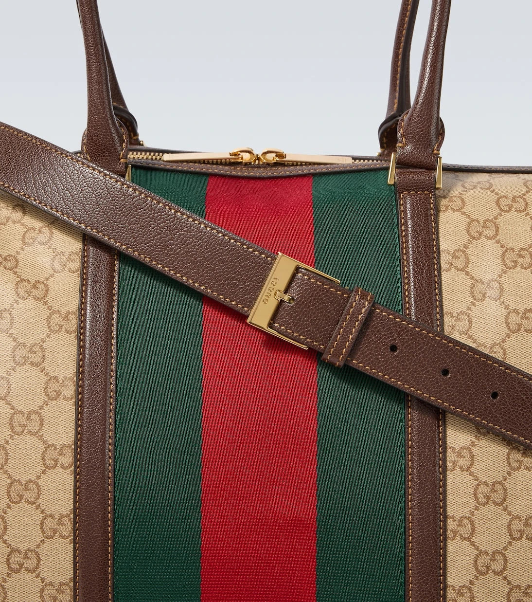 Gucci - GG Web Stripe Medium duffel bag