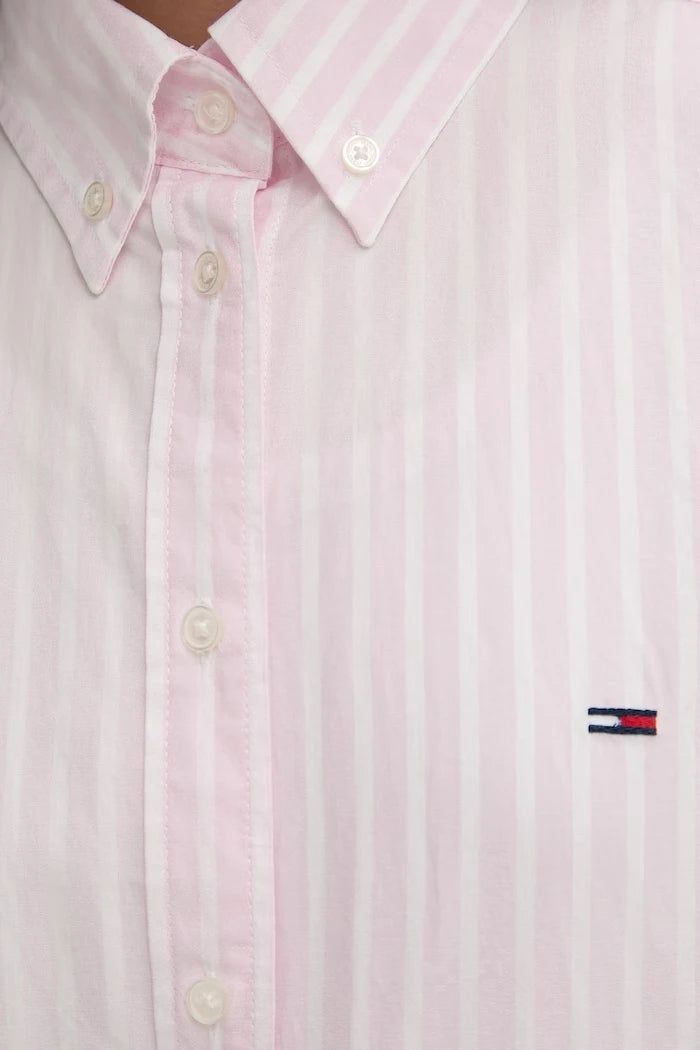 Tommy Jeans kadın pamuklu gömlek