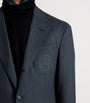 Blue Superfine Merino Wool Flannel Cavendish Blazer