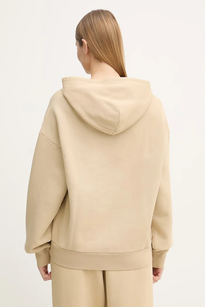 EA7 Emporio Armani kapüşonlu kadın pamuklu sweatshirt