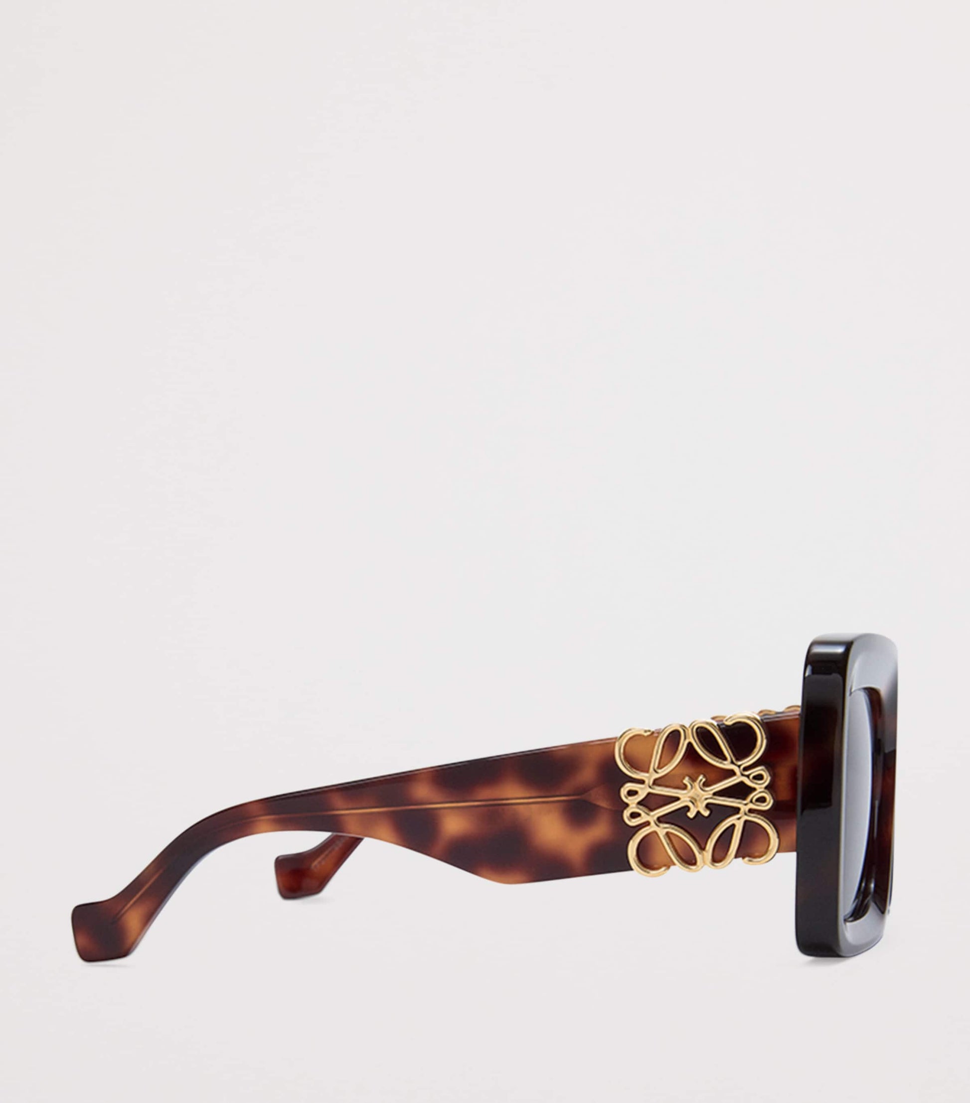 LOEWE Brown Bevelled Square Sunglasses