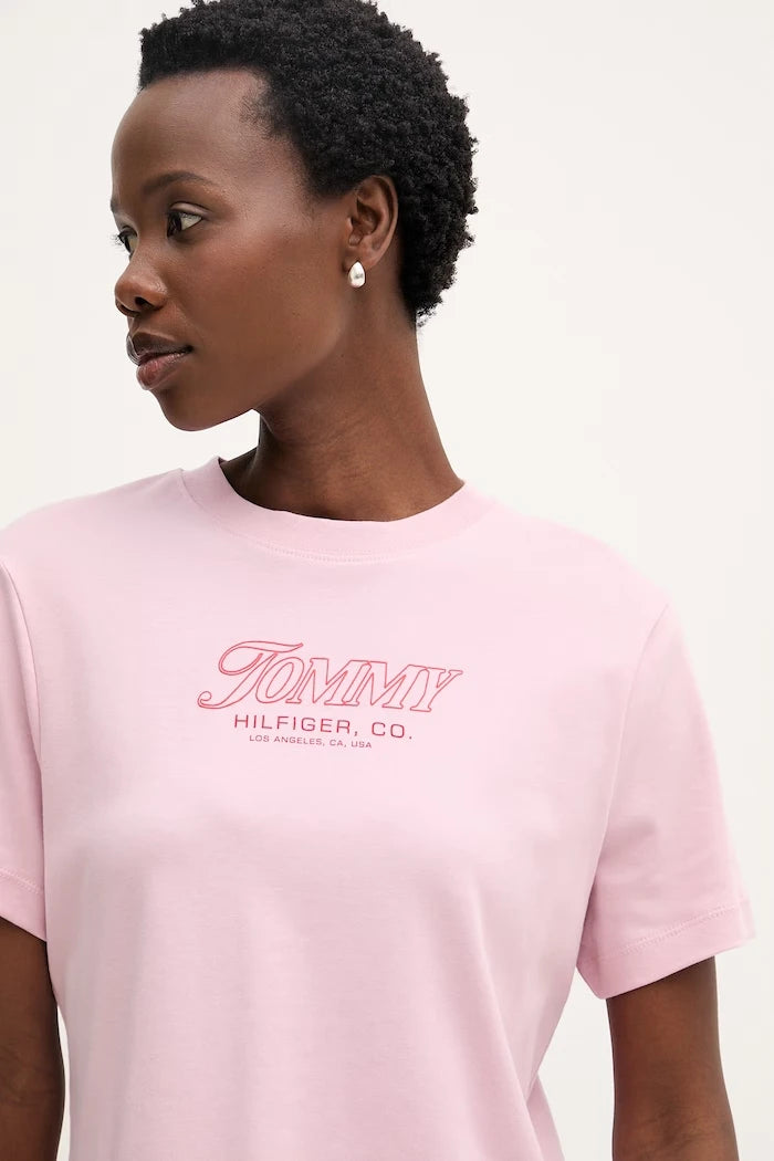 Tommy Hilfiger тениска дамска памучна SUMMER