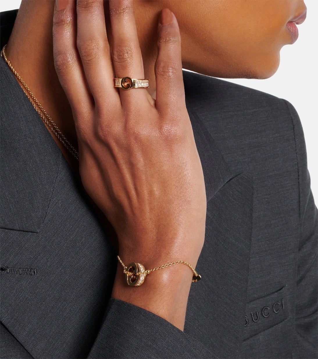 Gucci - Gucci Blondie embellished ring