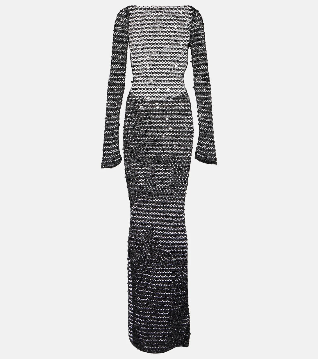 Aya Muse - Sequined open-back maxi dress