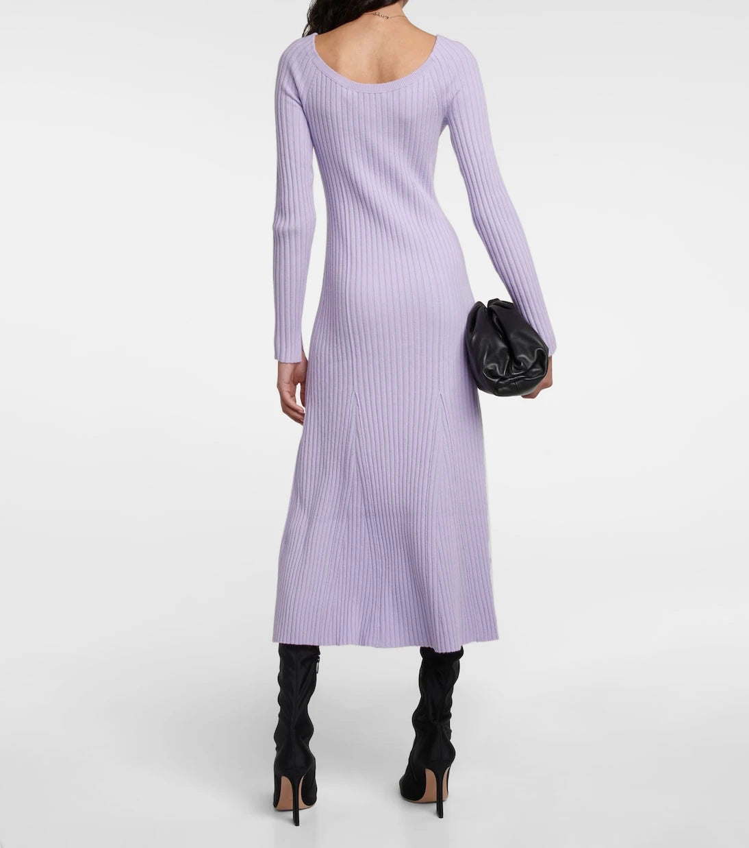Dorothee Schumacher - Ribbed-knit wool-blend midi dress