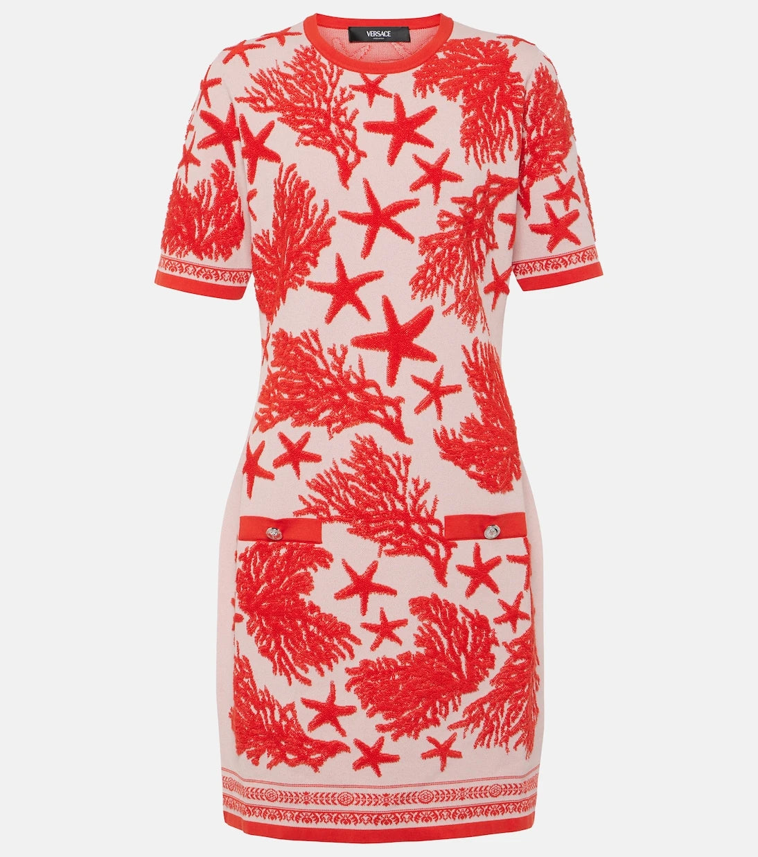 Versace - Barocco Sea jacquard minidress