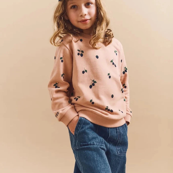 Liewood Thora Desenli Çocuk Pamuklu Sweatshirt
