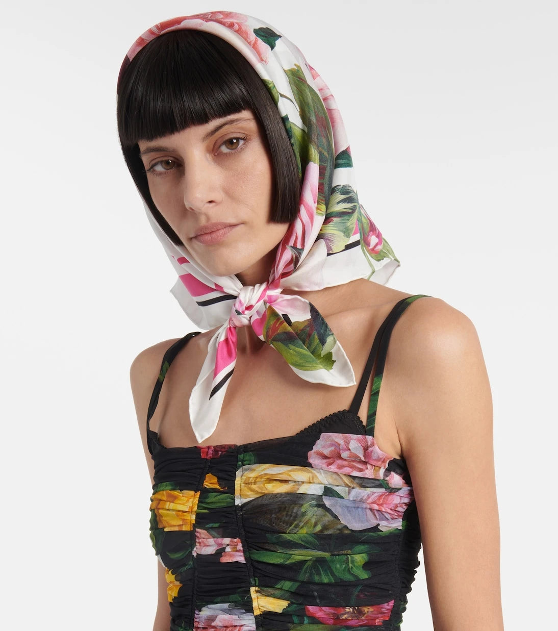 Dolce&Gabbana - Floral silk scarf