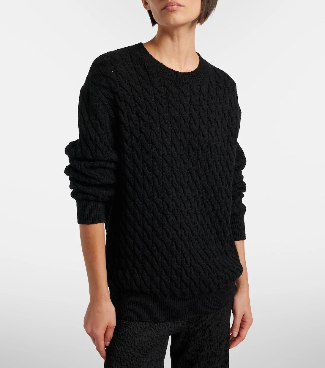 The Row - Orus cable-knit cotton and linen sweater