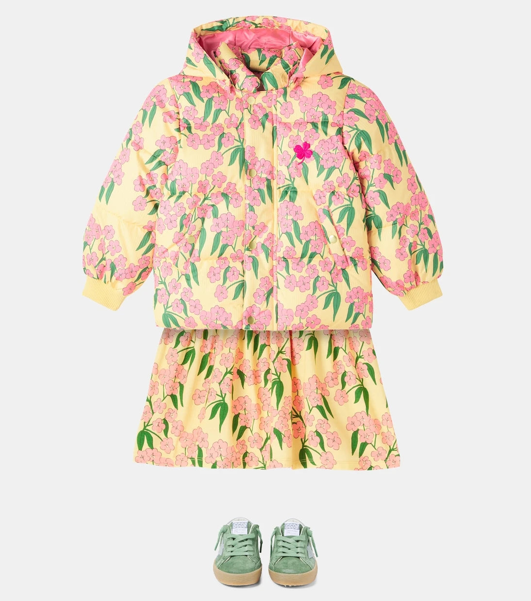 Mini Rodini - Alpine Flowers puffer jacket
