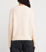 Maje White Wool-Blend Amour Sweater