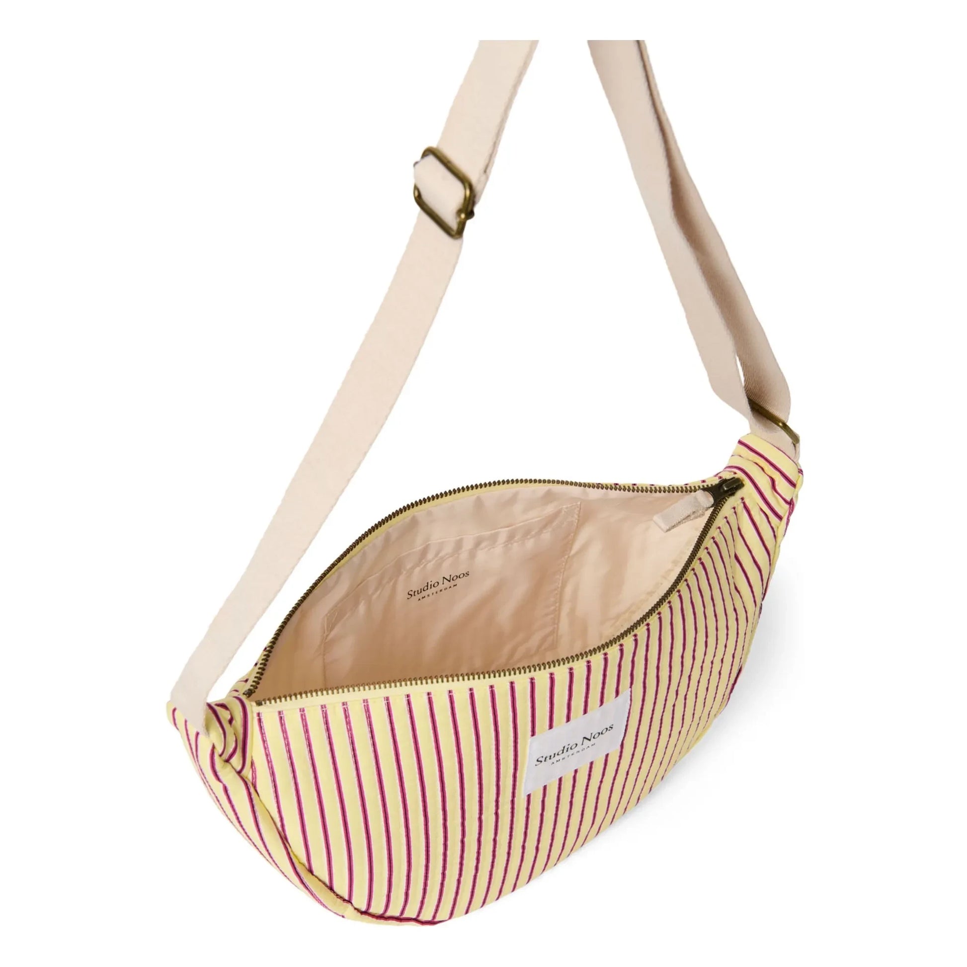 Studio Noos - Striped fanny pack | Pale yellow