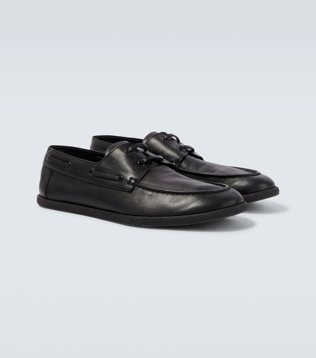 The Row - Novus leather boat shoes