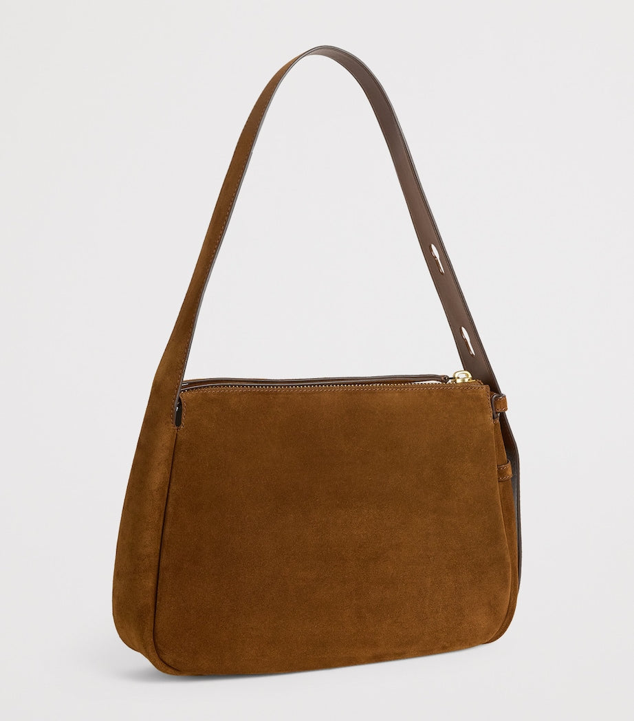 Suede Romy Shoulder Bag