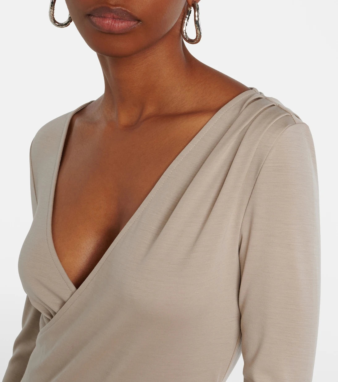 Max Mara - Adagio virgin wool wrap top