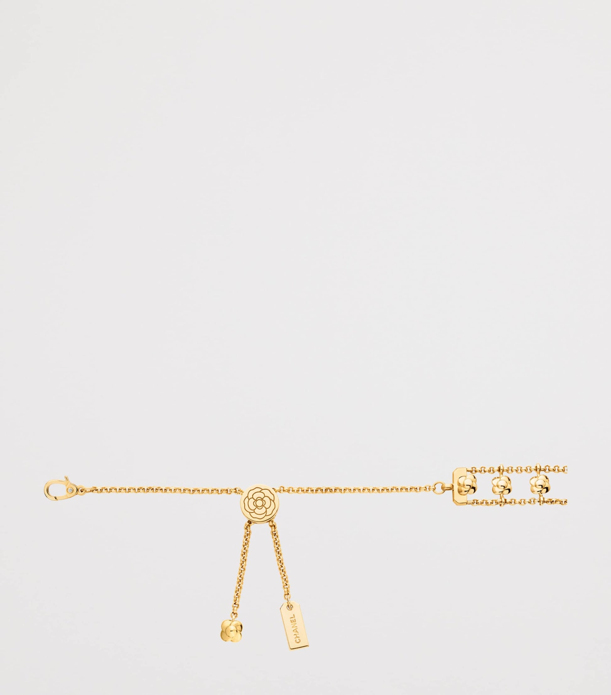 CHANEL Yellow Gold and Diamond Bouton de Camélia Supple Choker