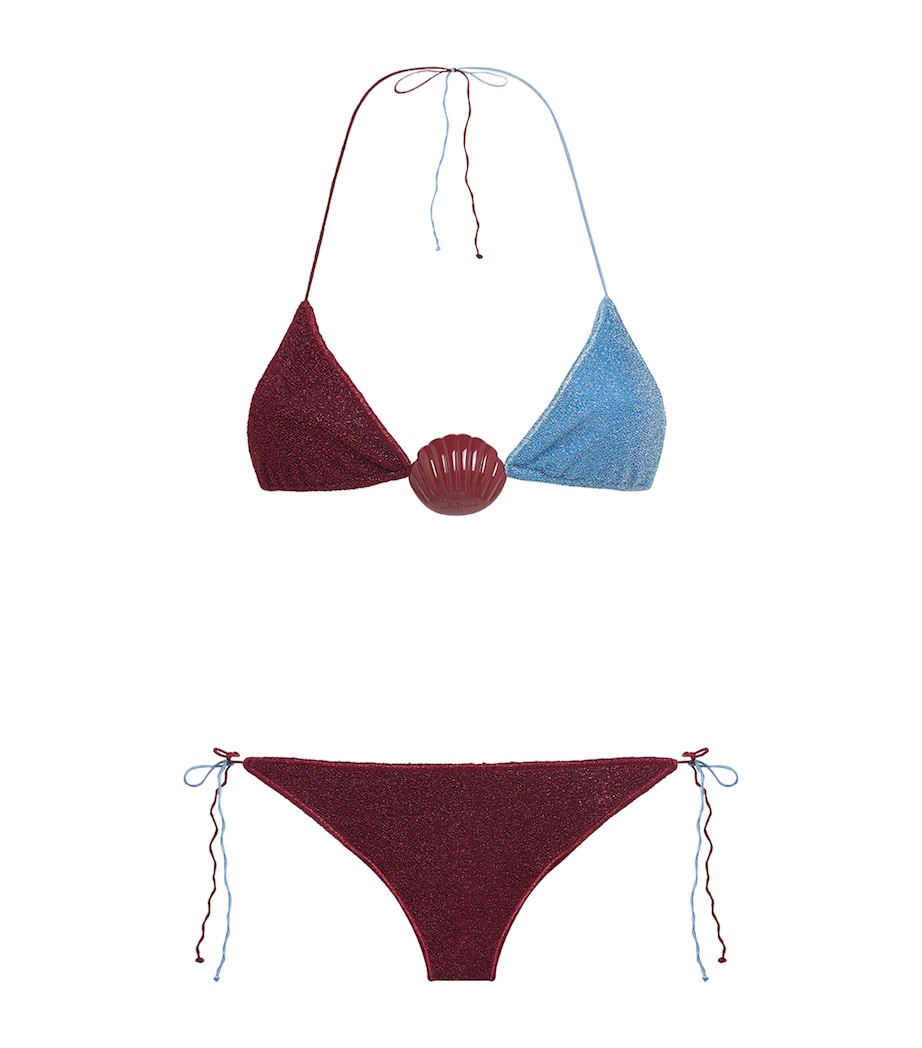 Oséree Multi Two-Tone Lumière Shell Bikini