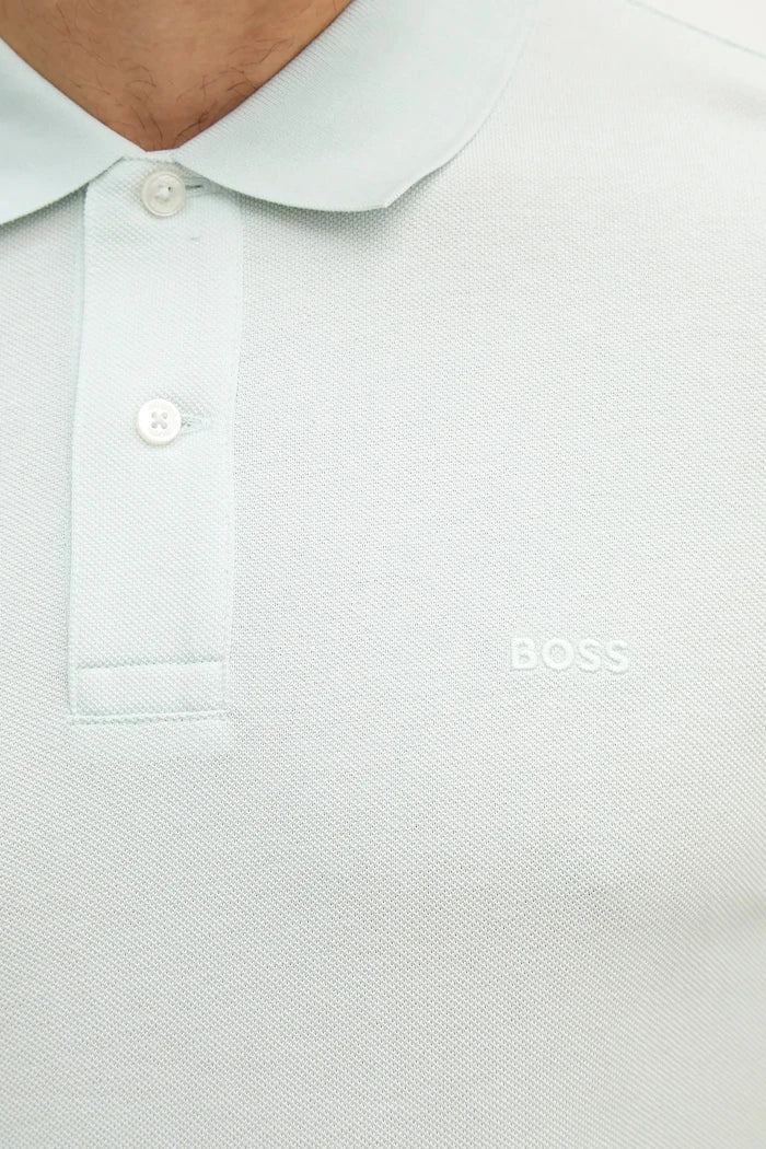BOSS erkek pamuklu yakalı tişört Pallas