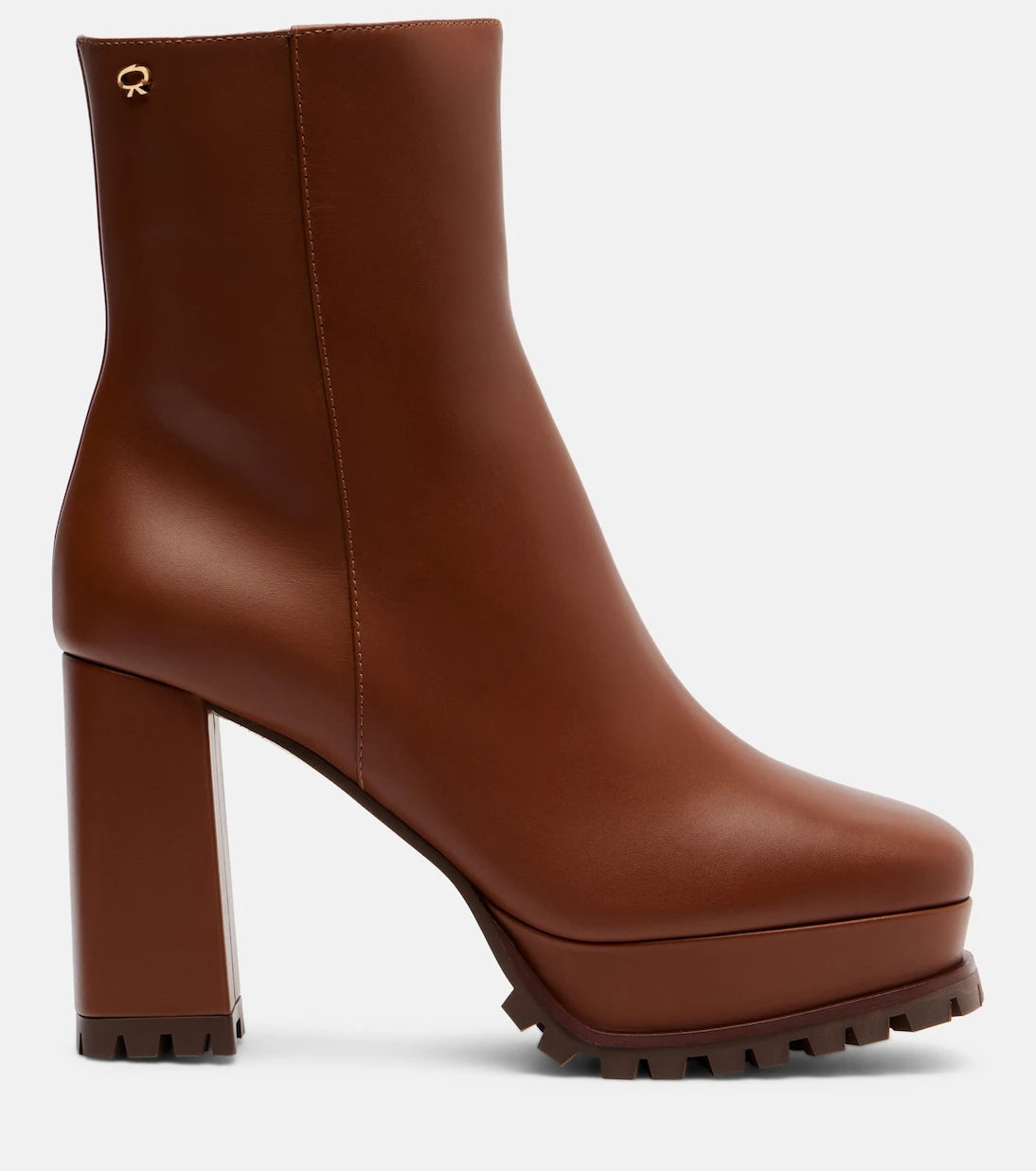 Gianvito Rossi - 70 shearling-lined platform ankle boots