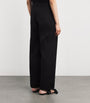 Toteme Black Organic Cotton Twisted Seam Trousers