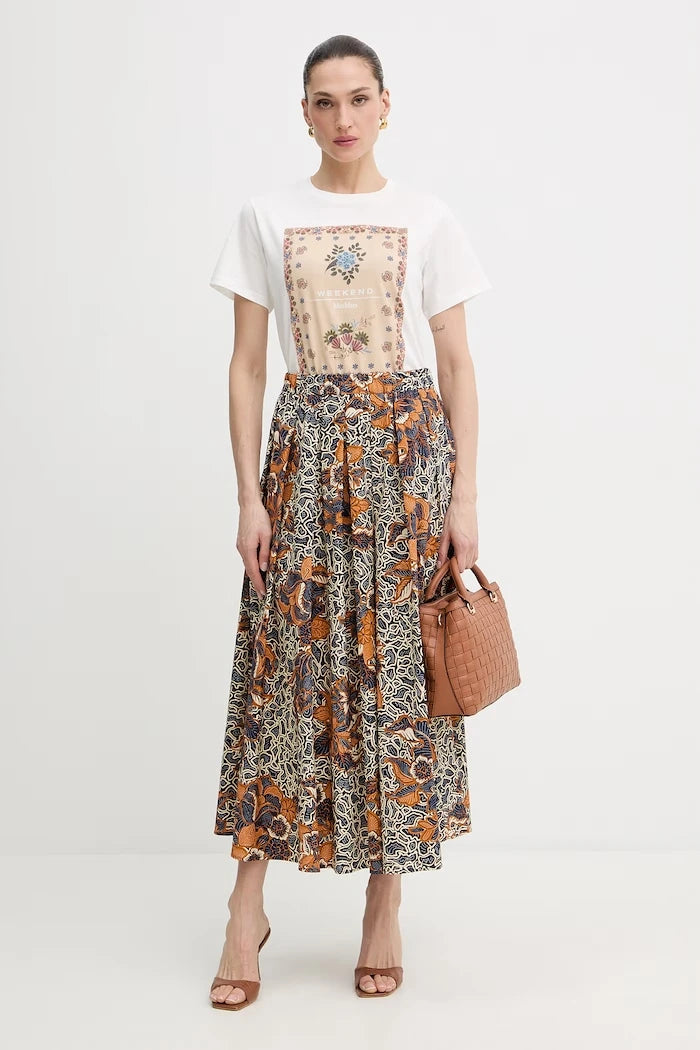 Памучна тениска Weekend Max Mara PANTERA