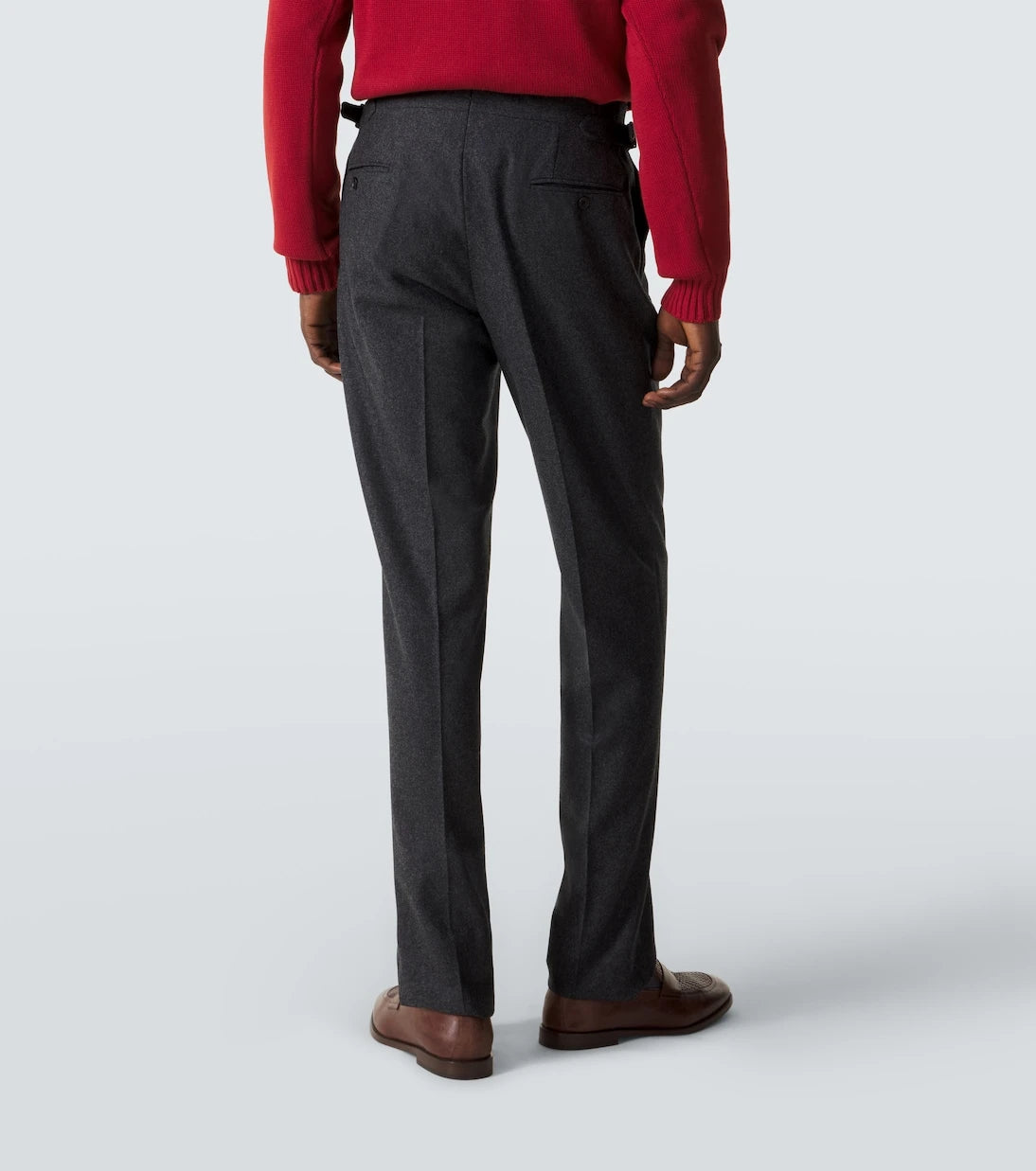 Thom Sweeney - Wool flannel slim pants