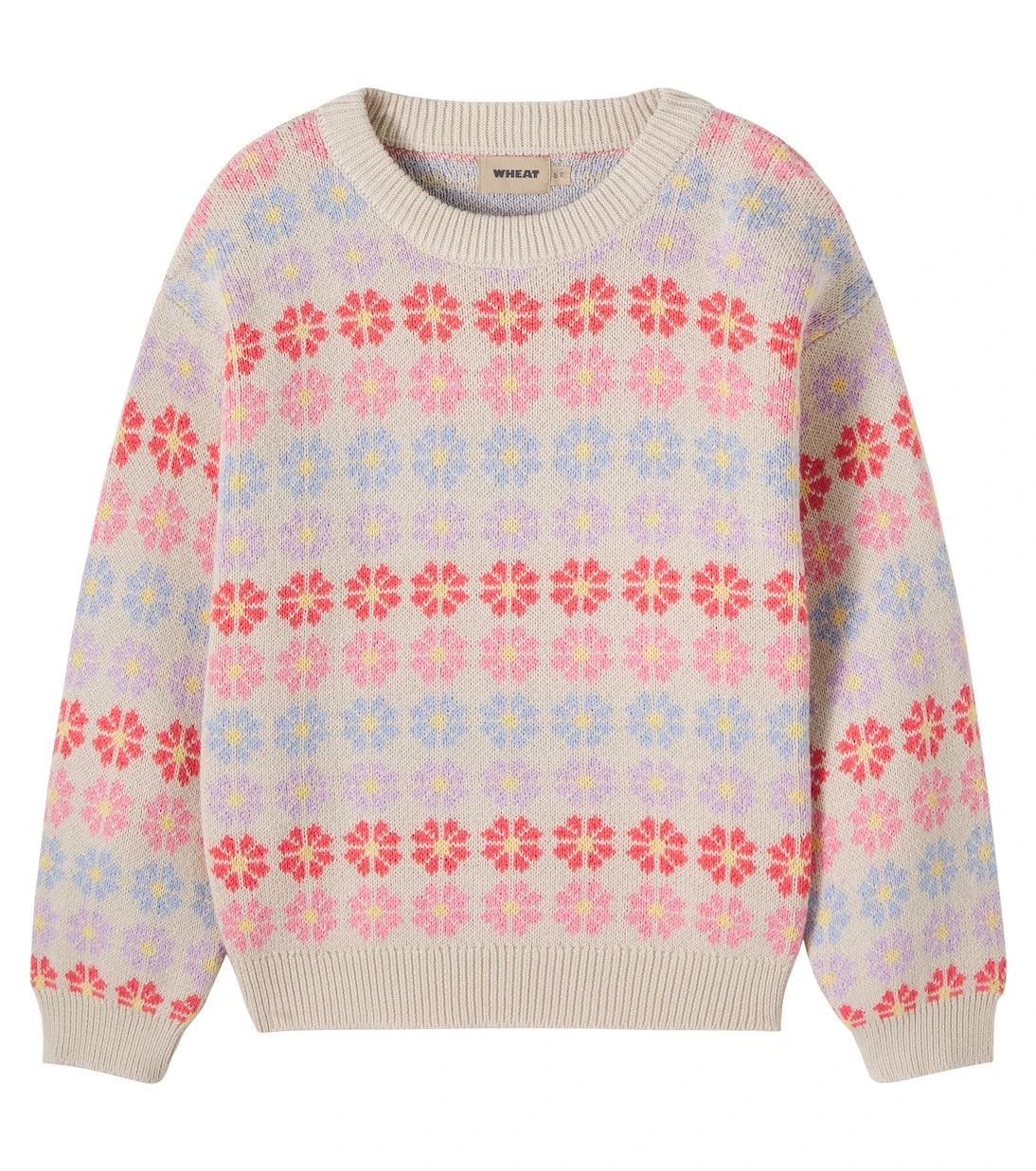 Wheat - Harlow cotton jacquard sweater