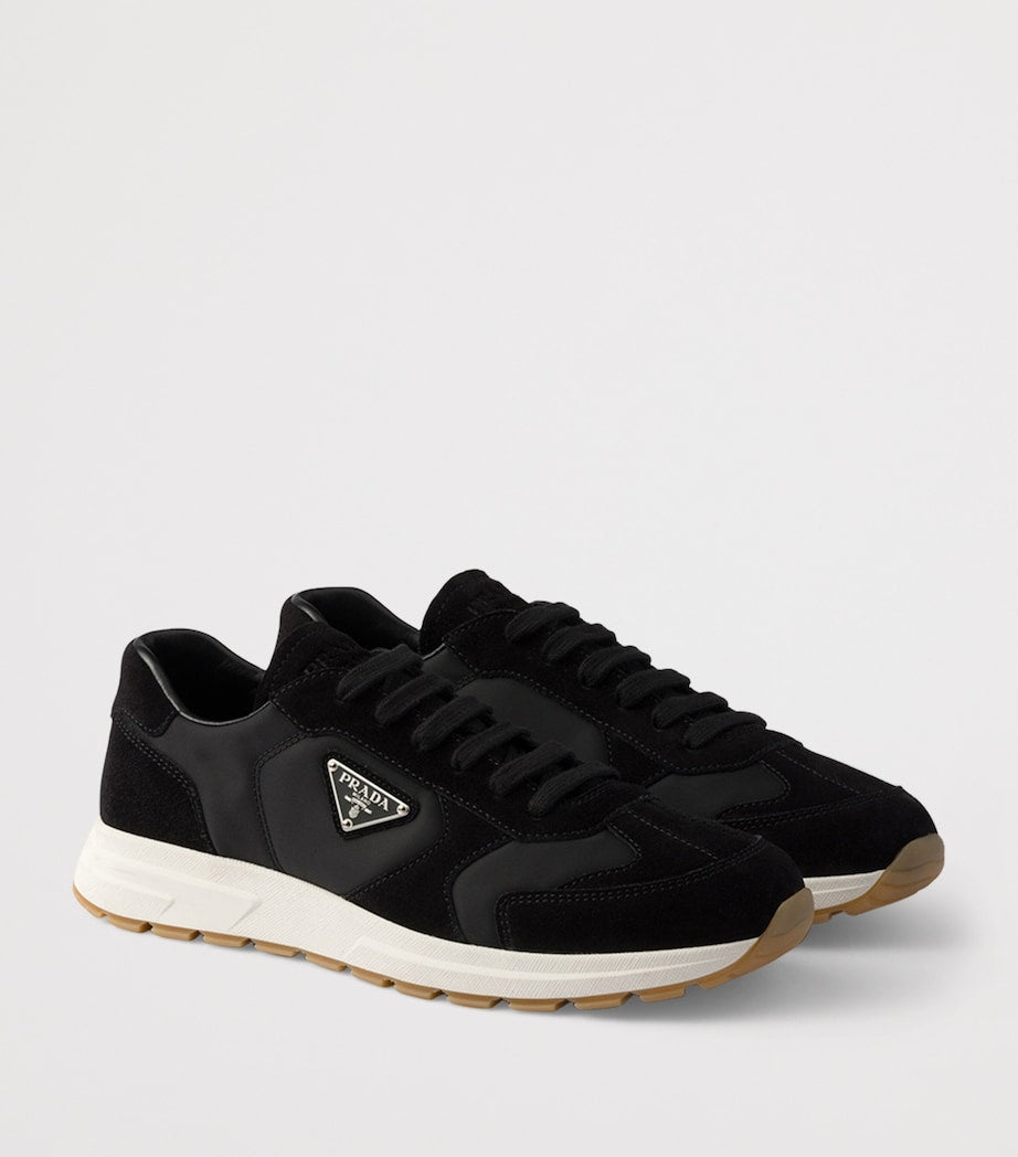 Prada Re-Nylon and Suede Prax 2.0 Sneakers