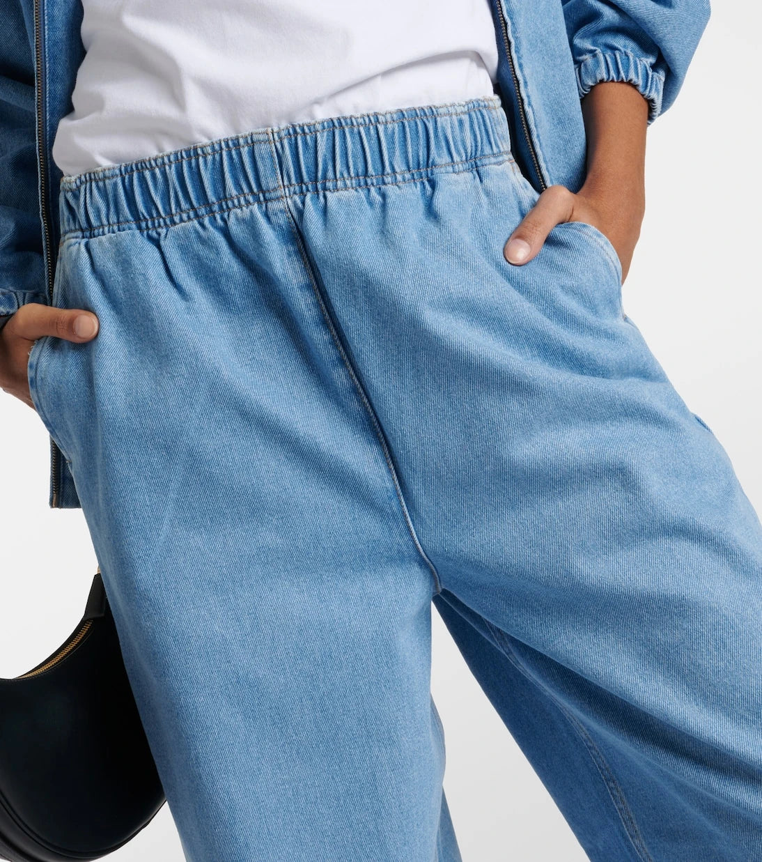 Prada - Logo wide-leg jeans