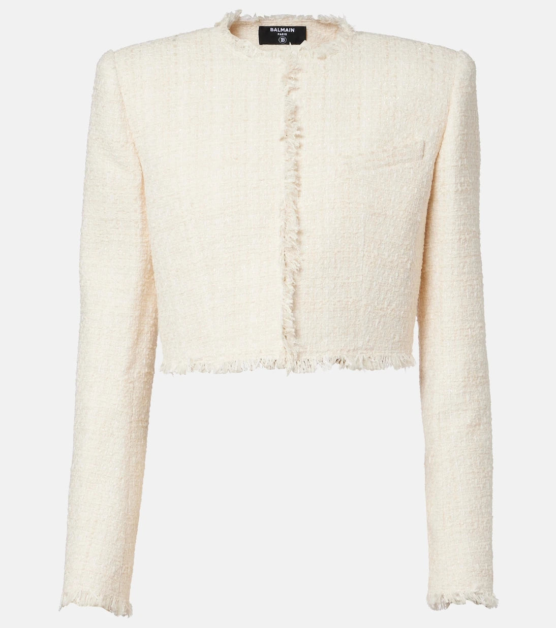 Balmain - Cropped tweed jacket
