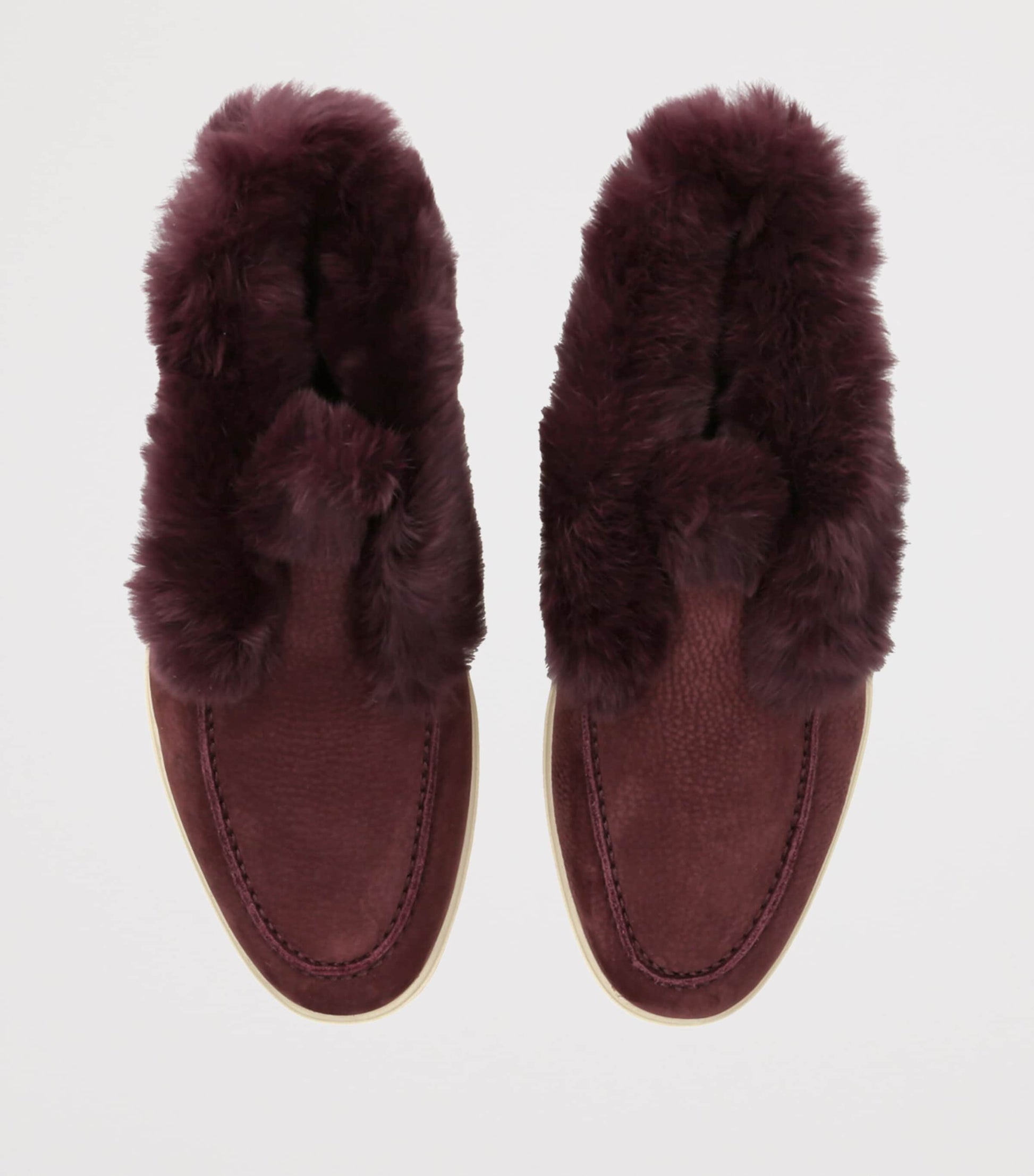 Burgundy Suede Hadeel Ankle Boots