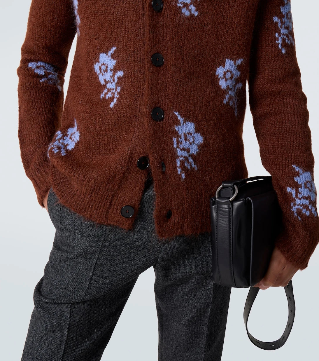 Jil Sander - Intarsia alpaca and wool-blend cardigan