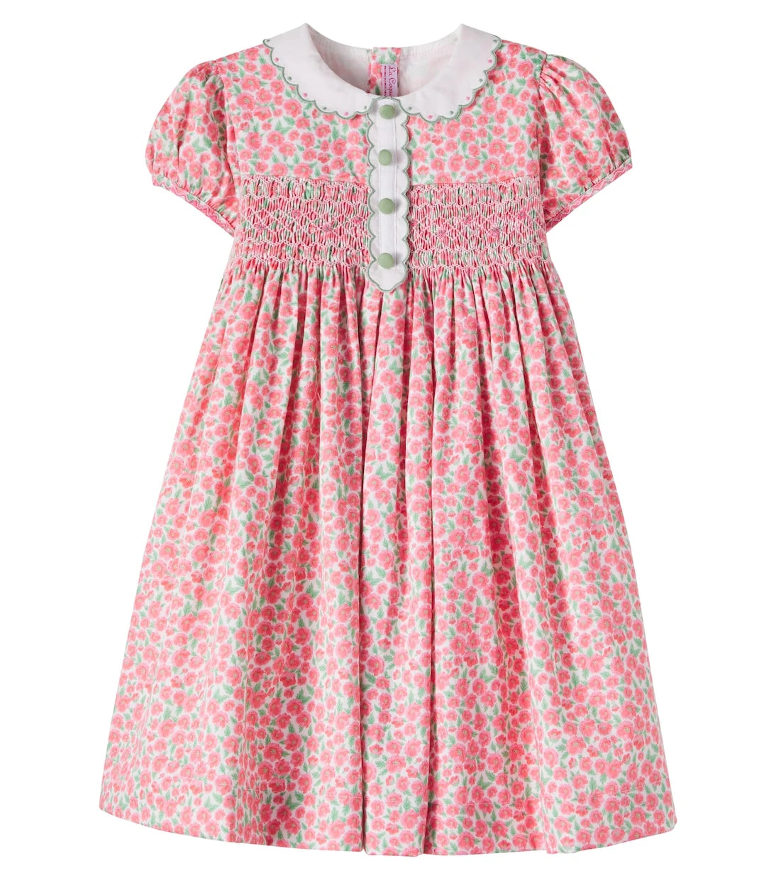 La Coqueta - Coco smocked cotton poplin dress