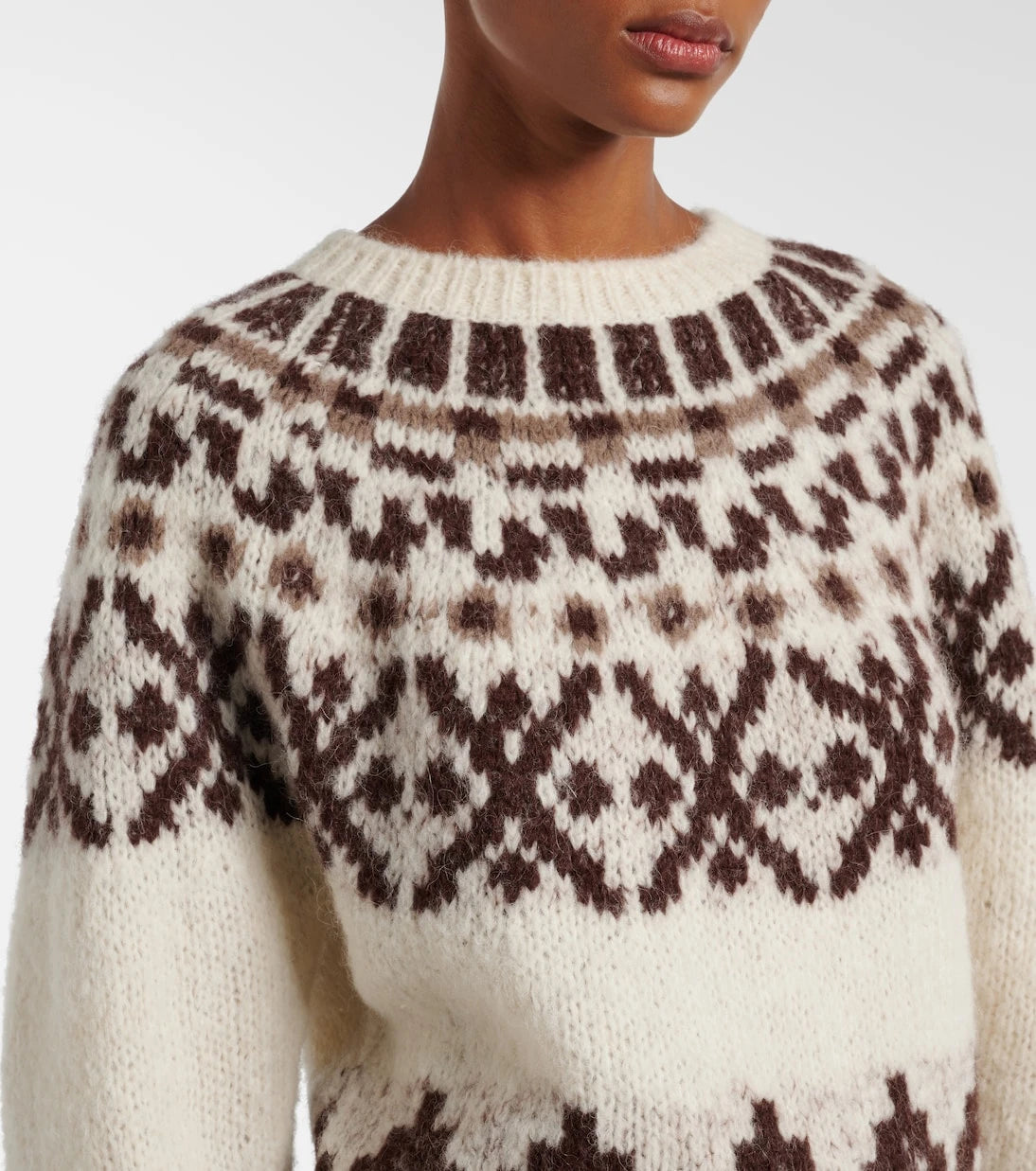 Frame - سترة Fair Isle من مزيج الألبكة