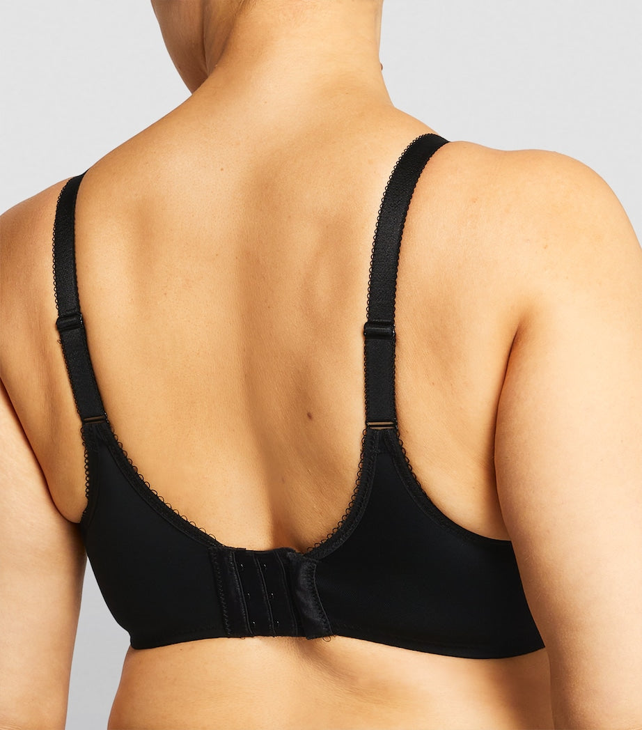 Black Fuller Figure Underwired Bra