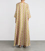 La Doublej Multi Floral Print Kaftan Maxi Dress