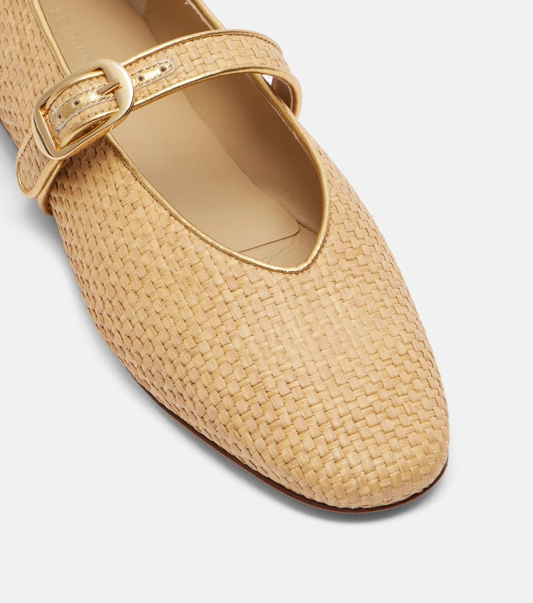 Le Monde Béryl - Stella raffia ballet flats