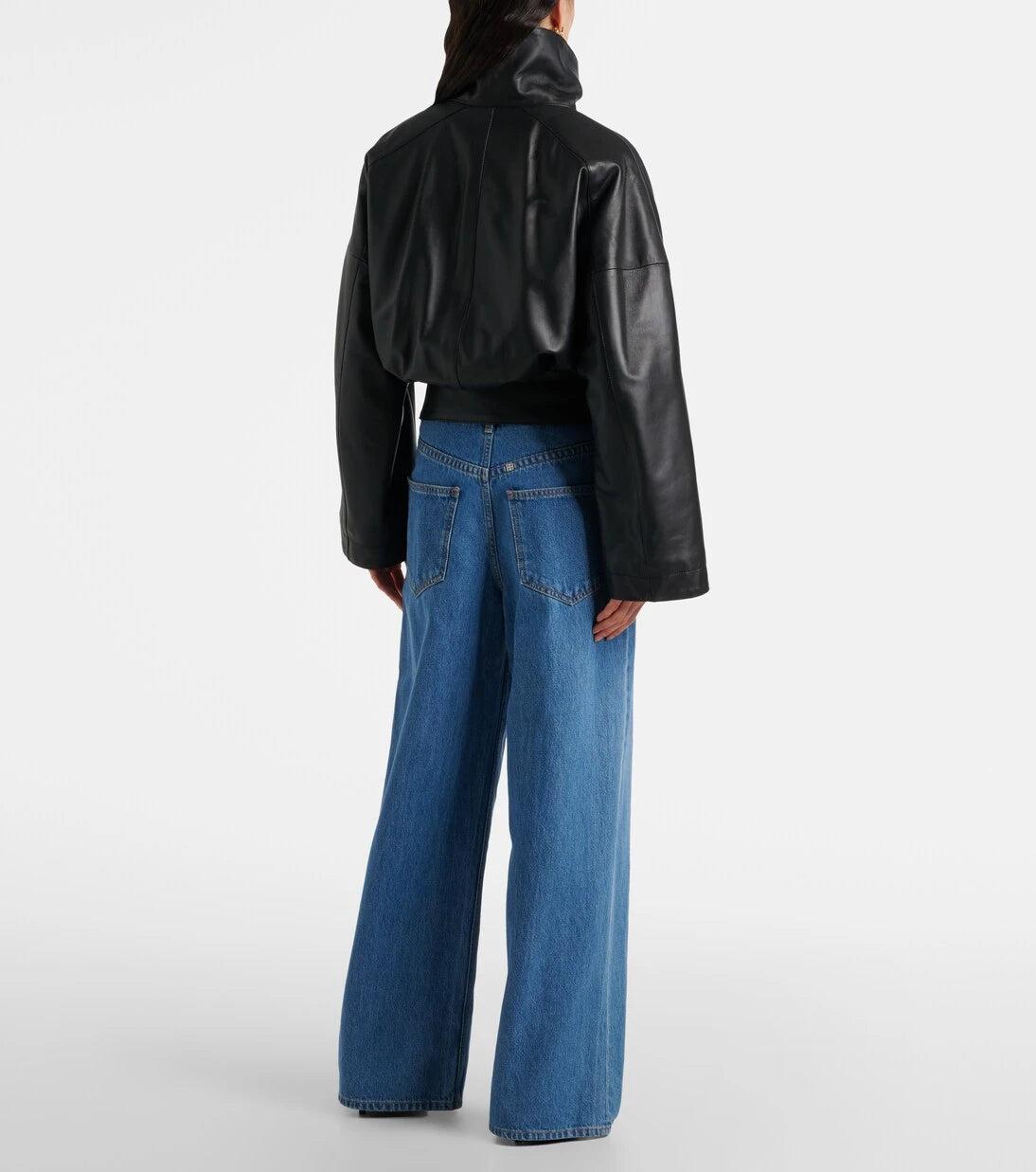 Givenchy - Cropped leather jacket