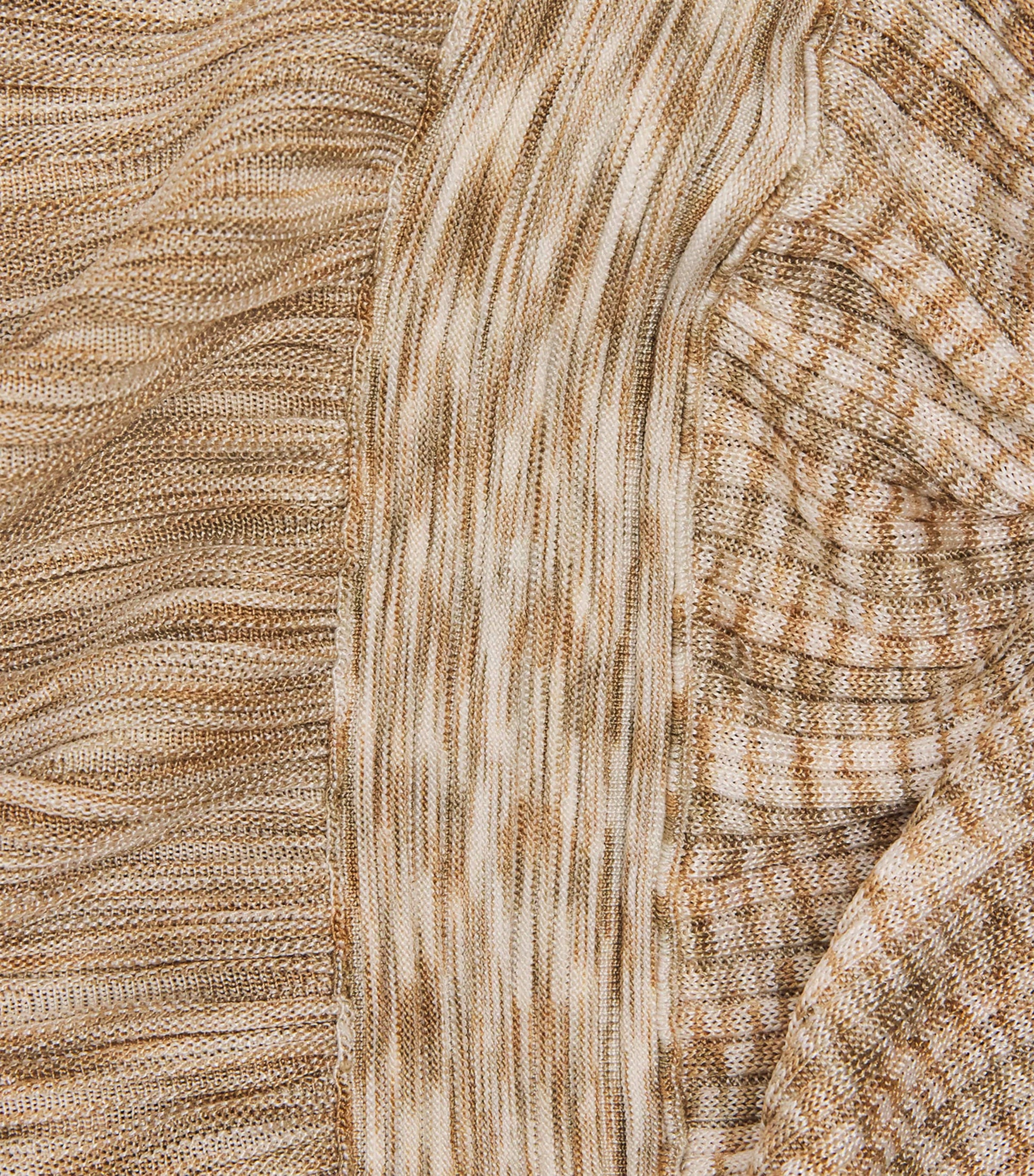 VALENTI Beige Knitted Saoirse Midi Dress