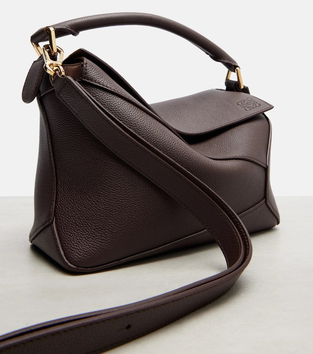 Loewe - Puzzle Edge Small leather top-handle bag