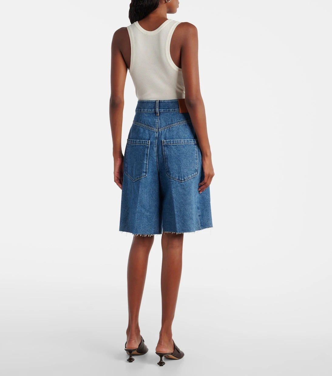 Loewe - Anagram denim Bermuda shorts
