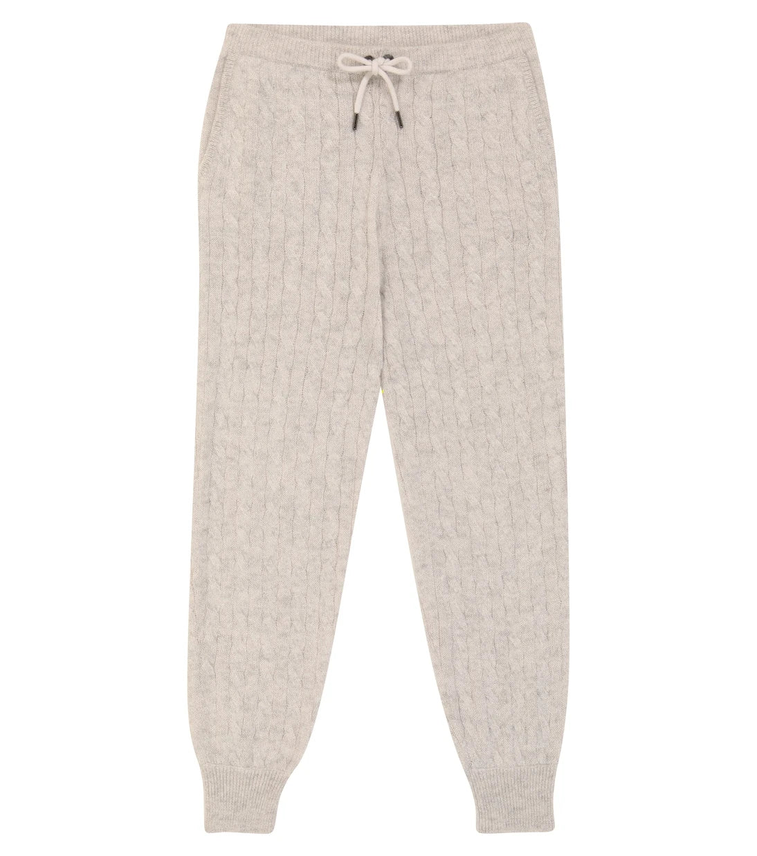Brunello Cucinelli Kids - بنطال رياضي ميتاليك منسوج بنقشة كابل