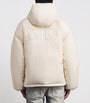 AMIRI White Down Logo-Detail Unchanneled Puffer Jacket